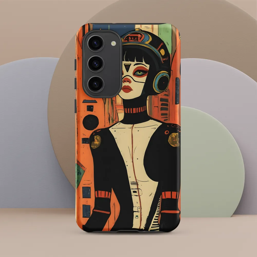 Futuristic Portrait of a Woman | Phone Case |  S23 Plus | Tough Case | Matte