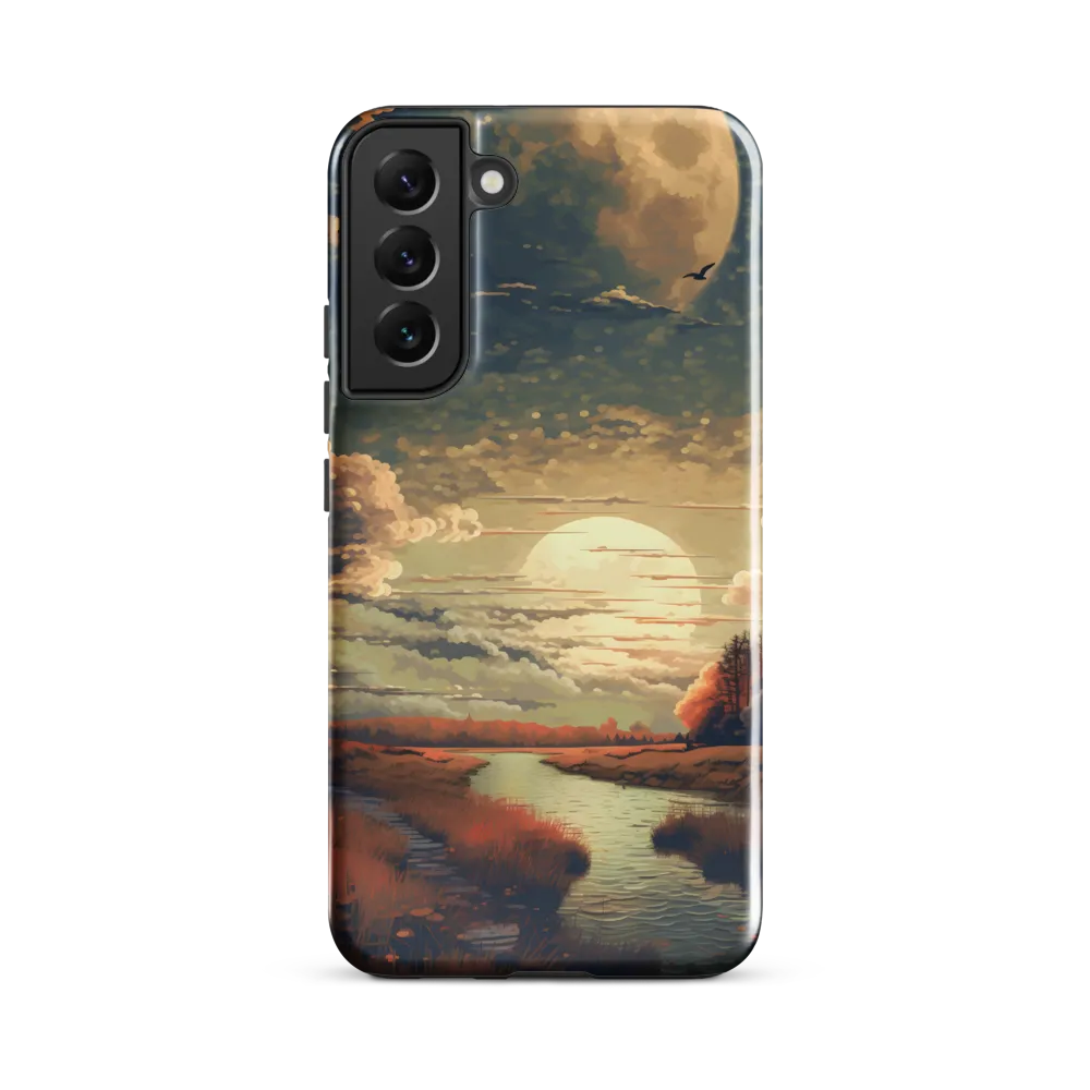 Whispers of Dusk: A Tranquil River Landscape