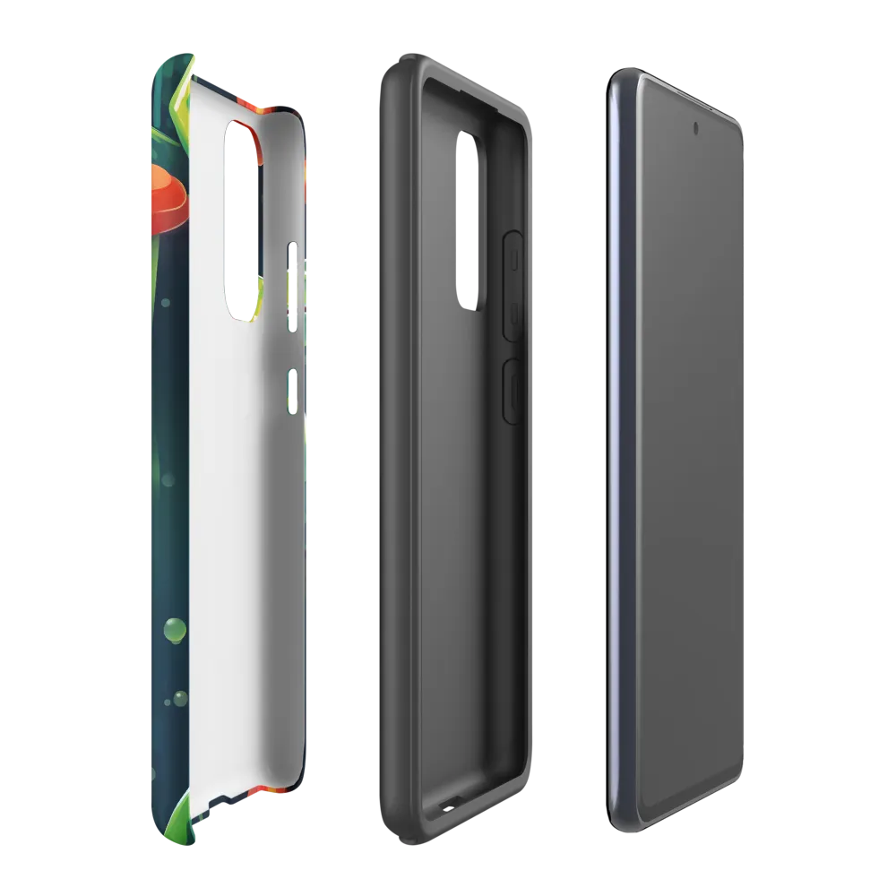Playful Frogs in a Lush Pond | Phone Case |  S20 FE | Tough Case | Matte