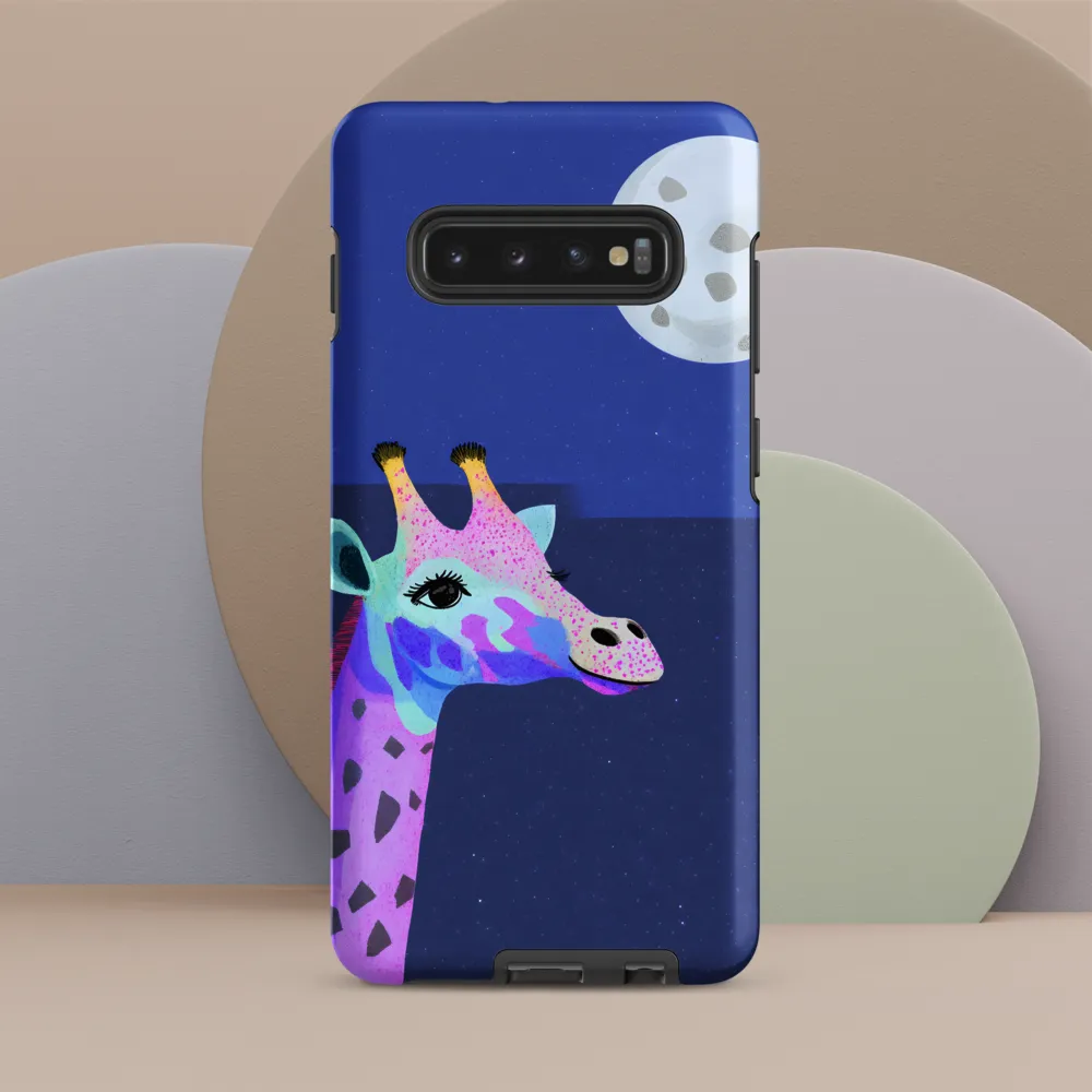 Whimsical Giraffe Under the Stars