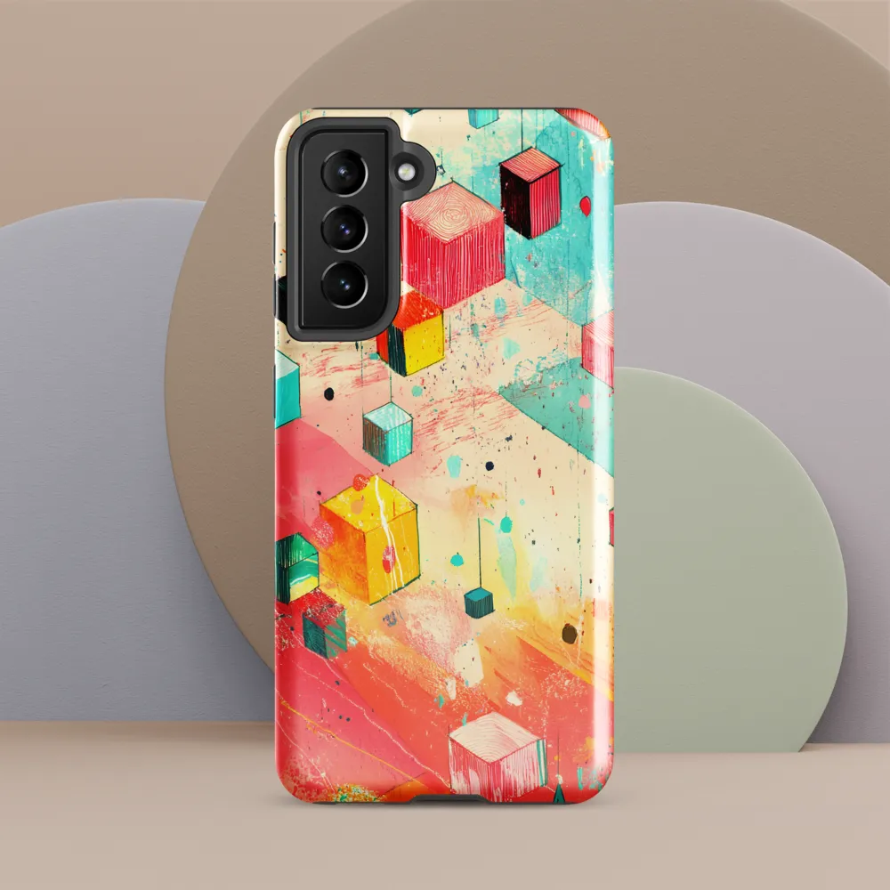 Suspended Cubes in Colorful Abstraction