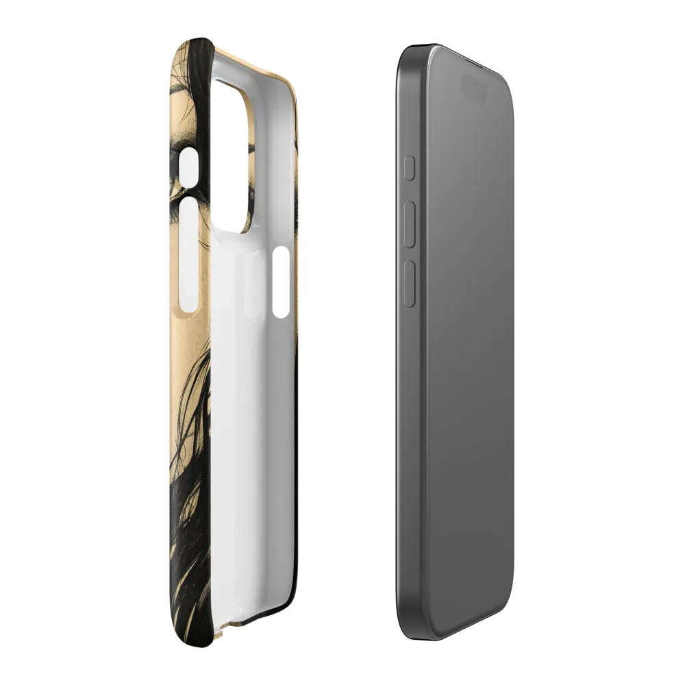 Enigmatic Gaze | Phone Case |  15 Pro | Snap Case | Glossy