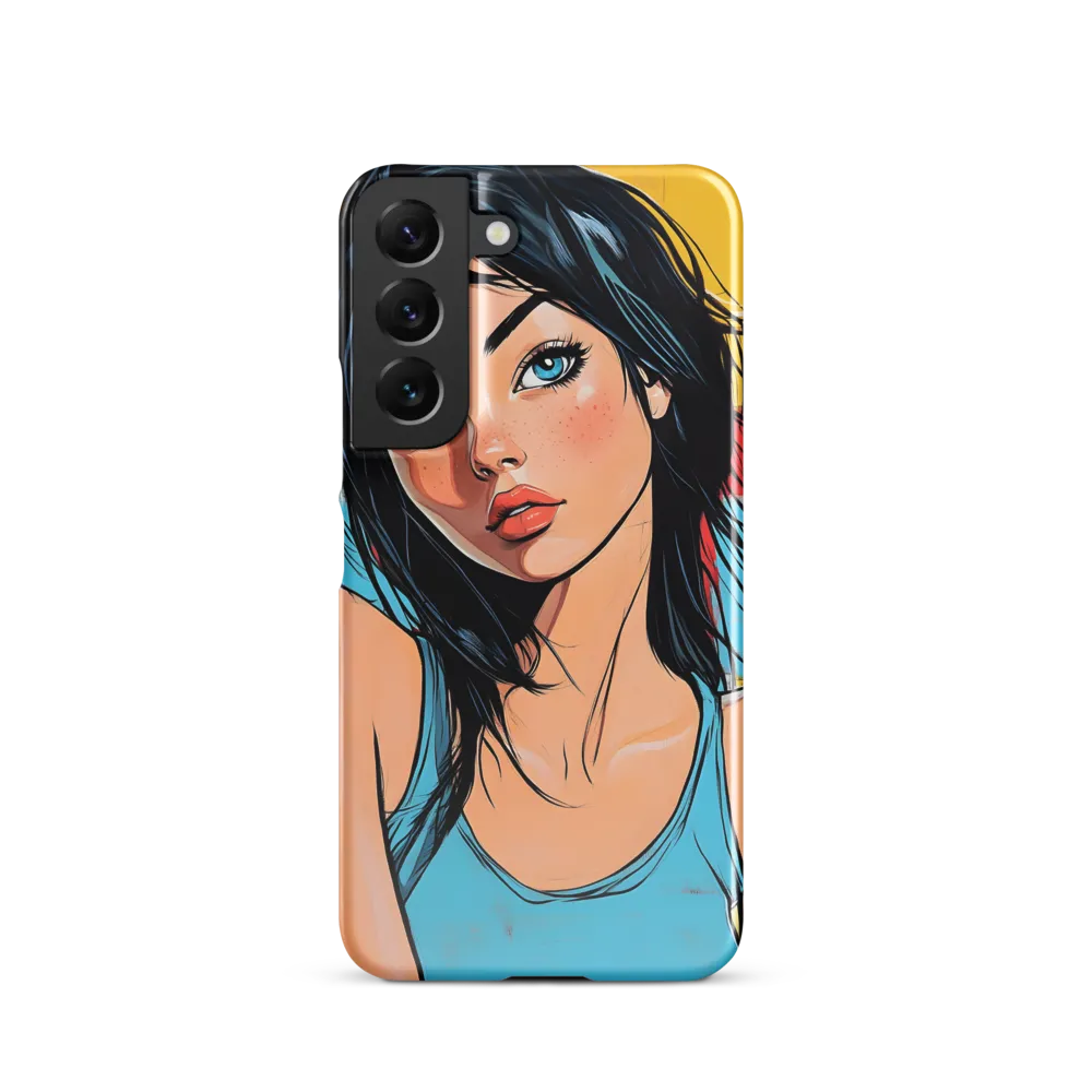 Vibrant Portrait of Modern Youth | Phone Case |  S22 | Snap Case | Glossy