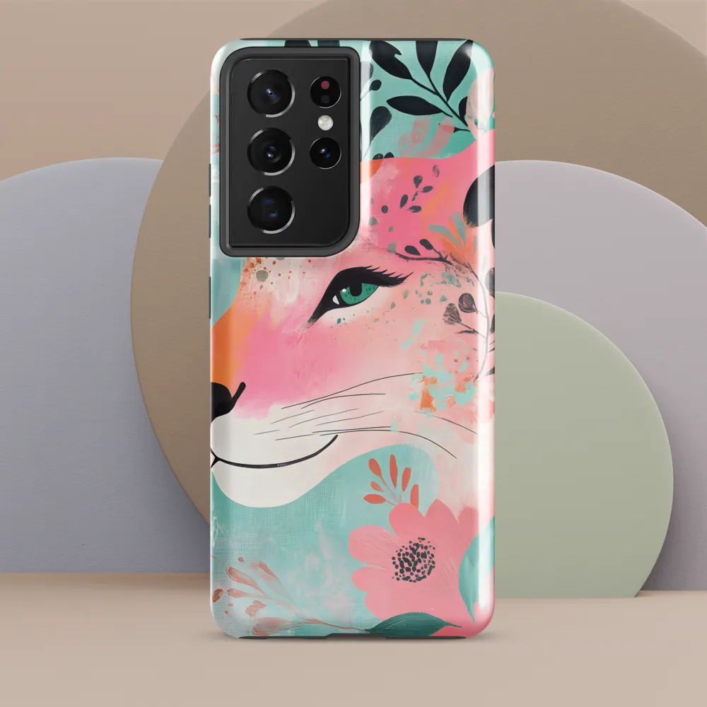Whimsical Majesty: A Floral Lion