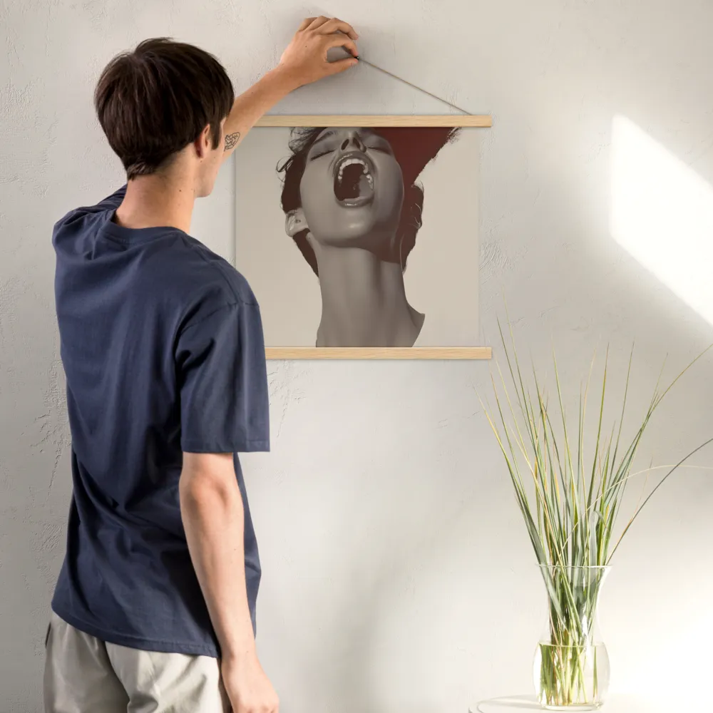 Echoes of Emotion | Poster With Oak Wood Hanger | 18″×18″