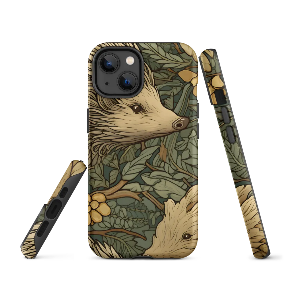 Whimsical Hedgehog Garden | Phone Case |  14 | Tough Case | Matte