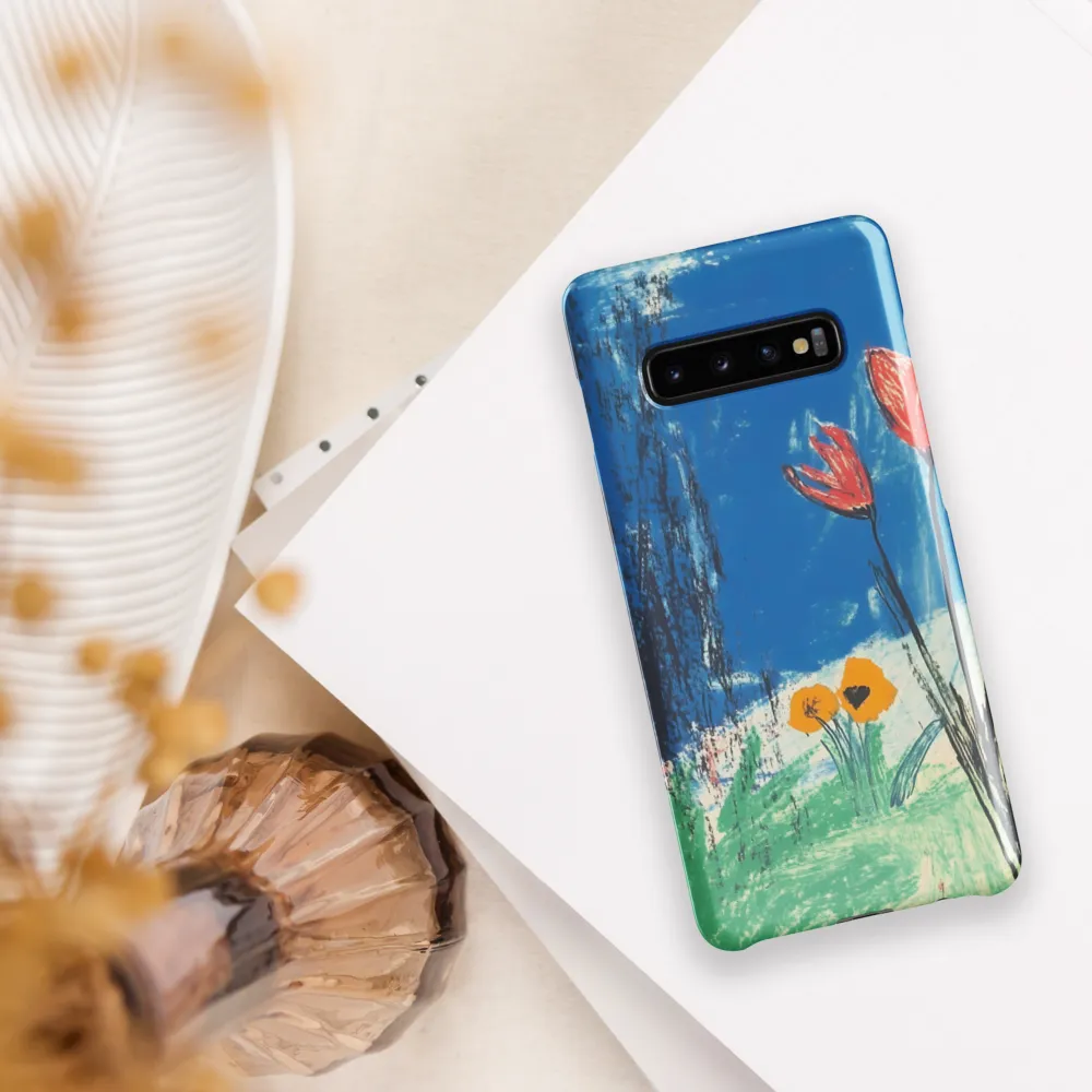 Joyful Blossoms in Blue | Phone Case |  S10 Plus | Snap Case | Glossy