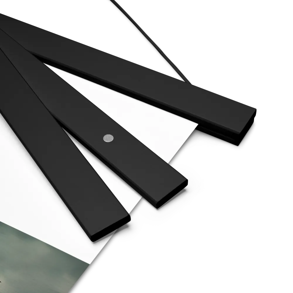 Ethereal Reflections: Identity in a Fragmented World | Poster With Black Wood Hanger | 18″×24″