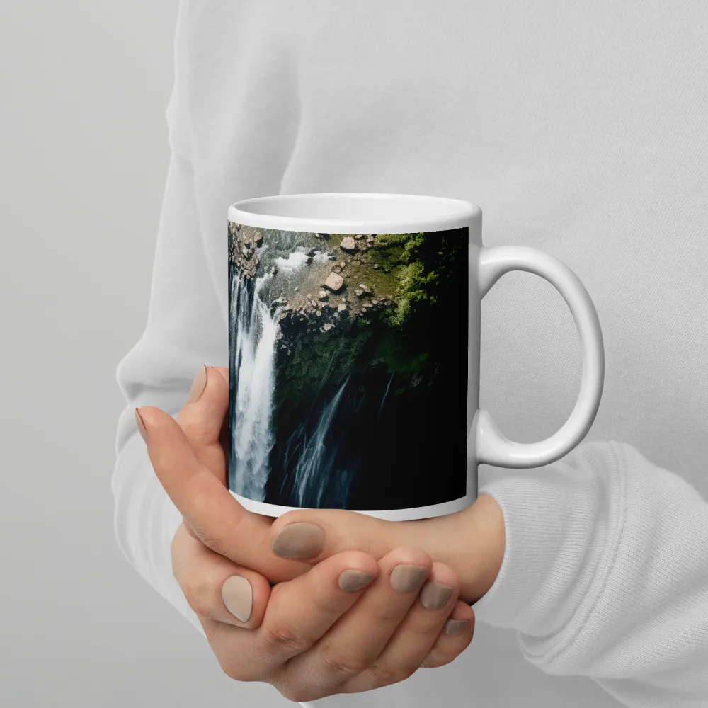 Nature's Power: The Cascading Waterfall | Mugs | Multiple Sizes & Colors