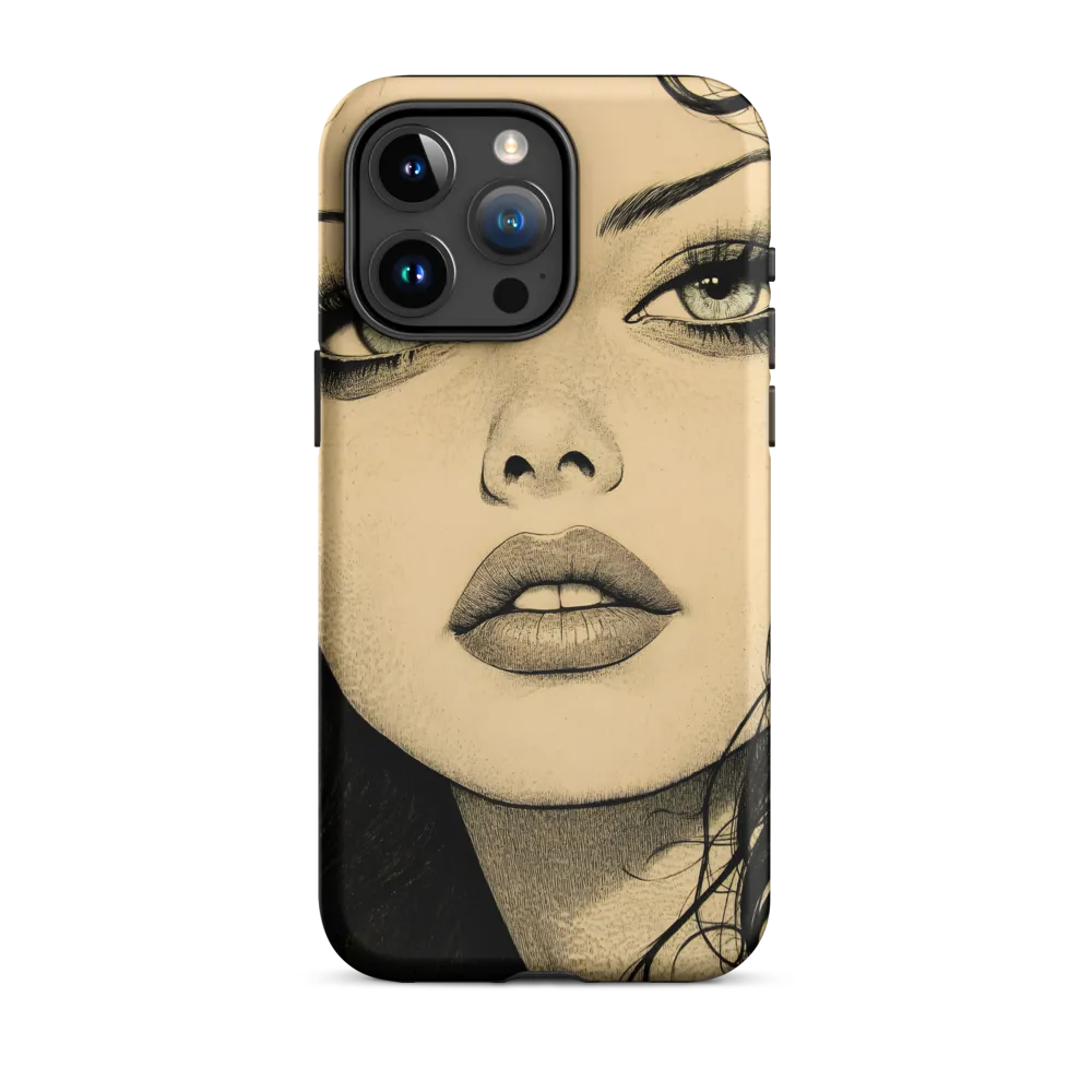 Enigmatic Gaze | Phone Case |  15 Pro Max | Tough Case | Matte