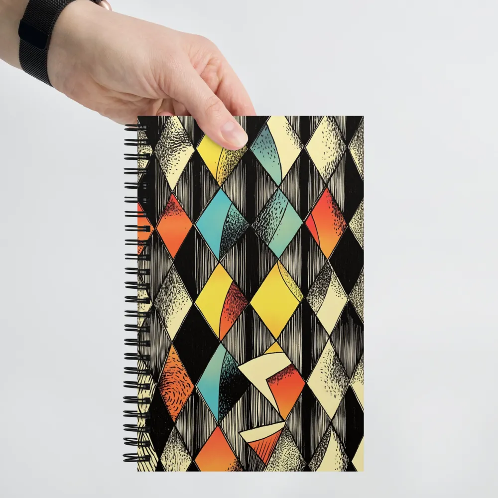 Dynamic Geometric Abstraction | Spiral Notebook