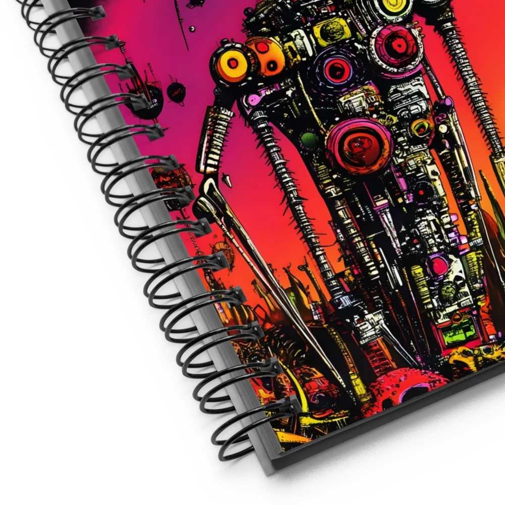 Futuristic Sentinel | Spiral Notebook