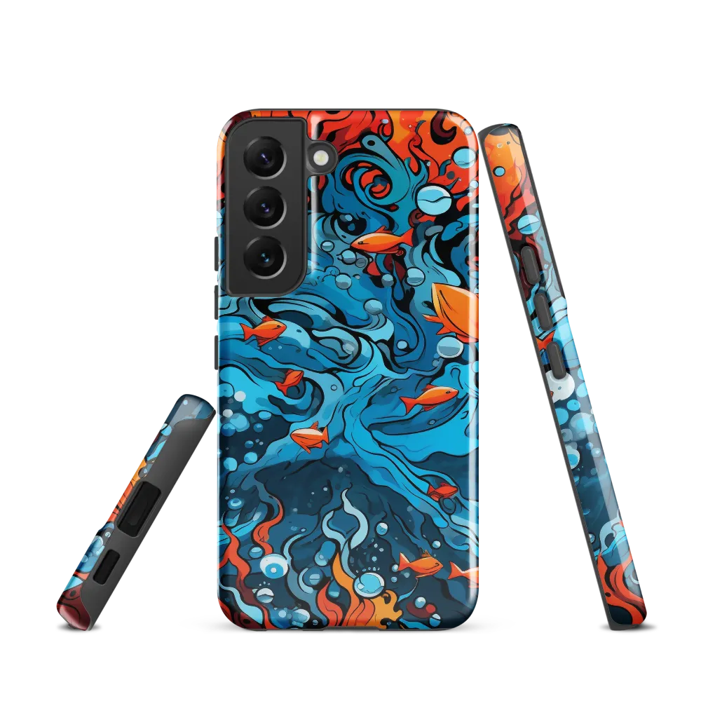Fluid Harmony: Ocean and Flames