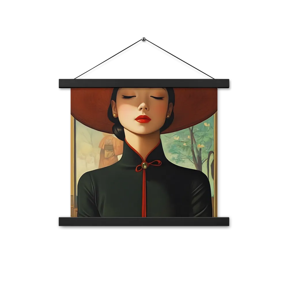 Elegance in Tranquility | Poster With Black Wood Hanger | 14″×14″