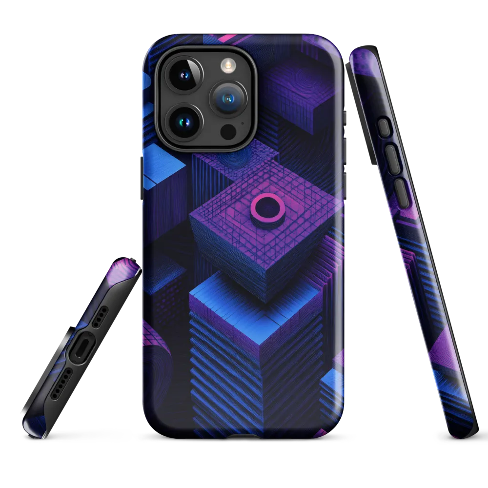 Geometric Dreams in Blue and Purple