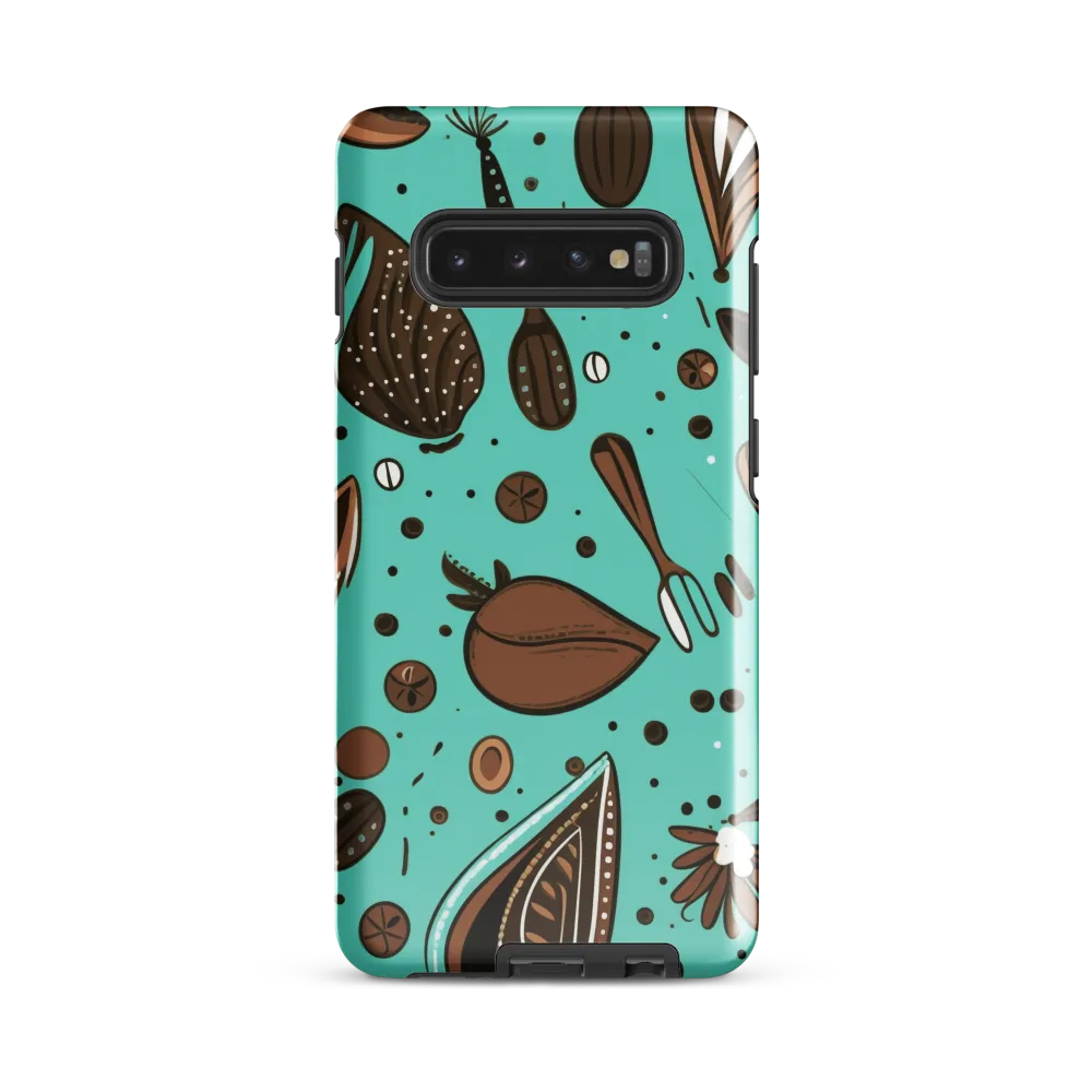 Whimsical Culinary Print | Phone Case |  S10 Plus | Tough Case | Glossy