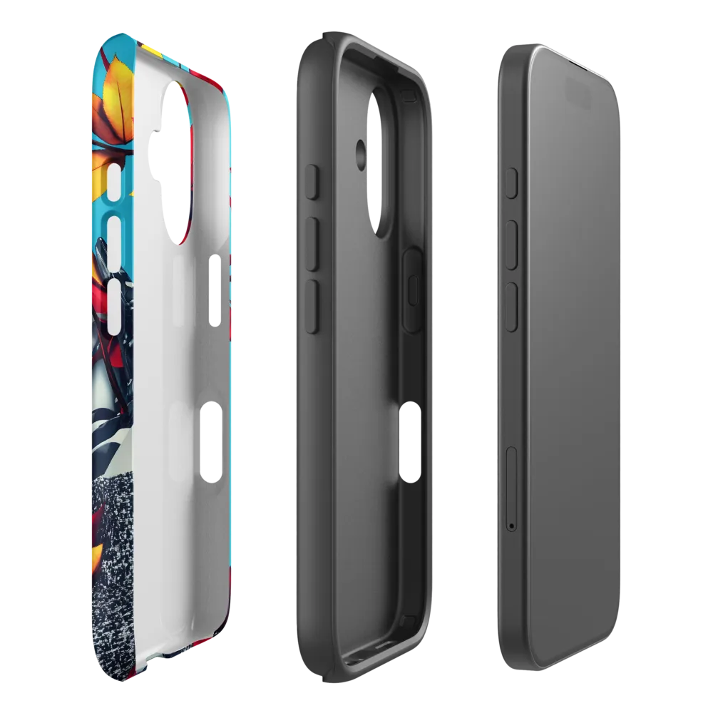 Futuristic Fusion: Nature Meets Technology | Phone Case |  16 | Tough Case | Matte