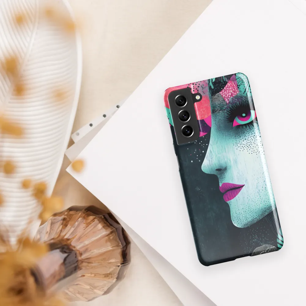 Mystical Beauty in Blue and Pink | Phone Case |  S21 | Snap Case | Glossy