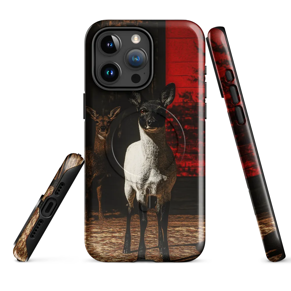 Reflections of Nature: A Deer Encounter | Phone Case |  15 Pro Max | MagSafe® Tough Case | Glossy