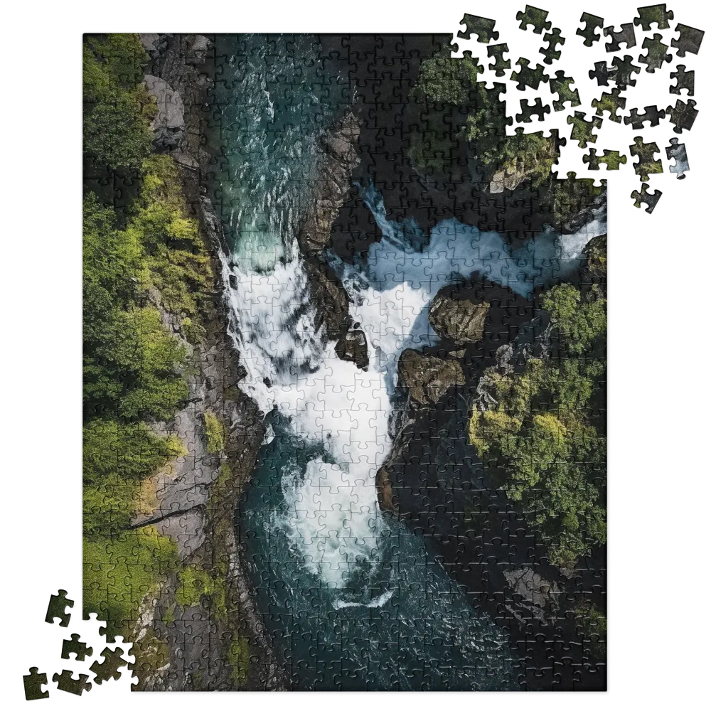 Eternal Flow: The Serene Cascade | Jigsaw Puzzle | 520 pieces