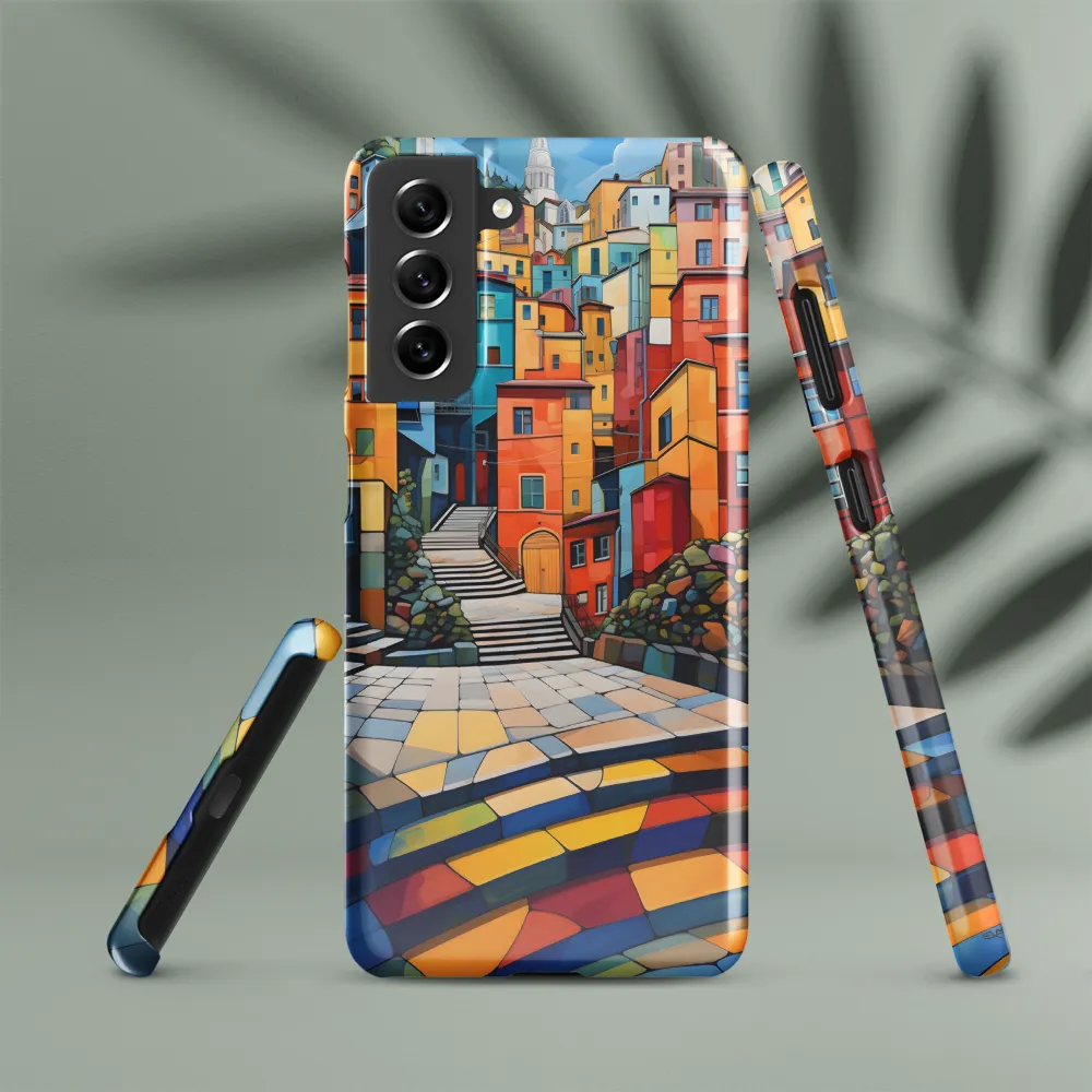 Vibrant Village: A Cubist Journey