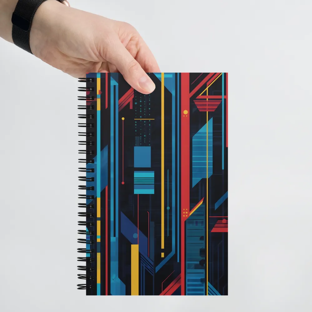 Symphony of Lines | Spiral Notebook