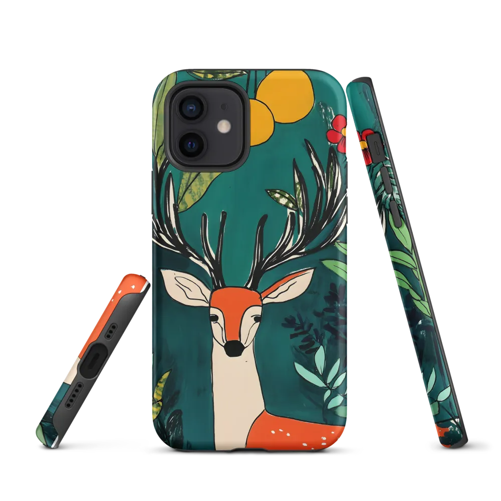 Nature's Embrace: The Majestic Deer | Phone Case |  12 | Tough Case | Matte