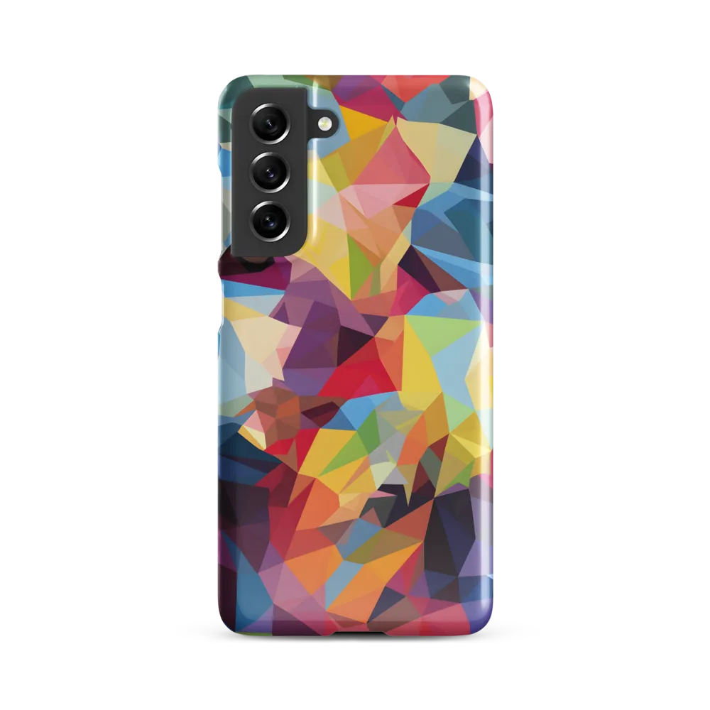 Playful Geometry: The Bear's Face | Phone Case |  S21 FE | Snap Case | Glossy