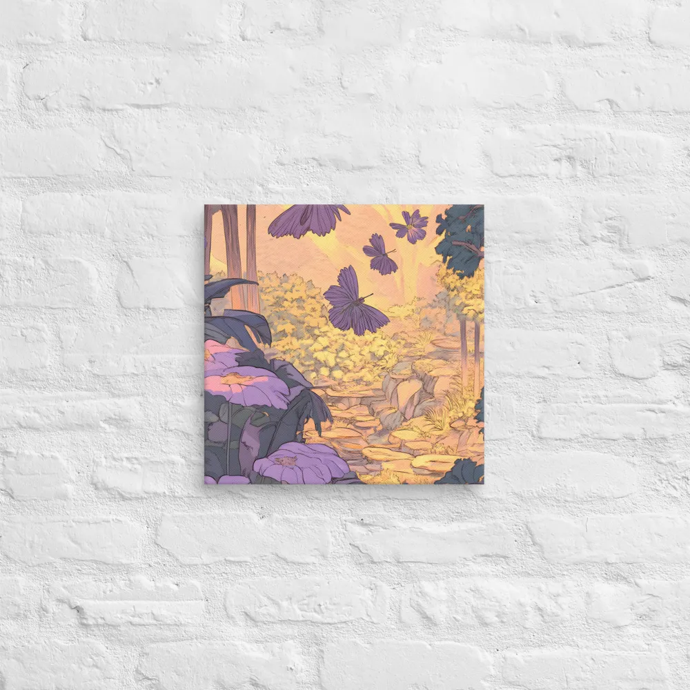 A Serene Dance of Butterflies | Canvas | 14″×14″