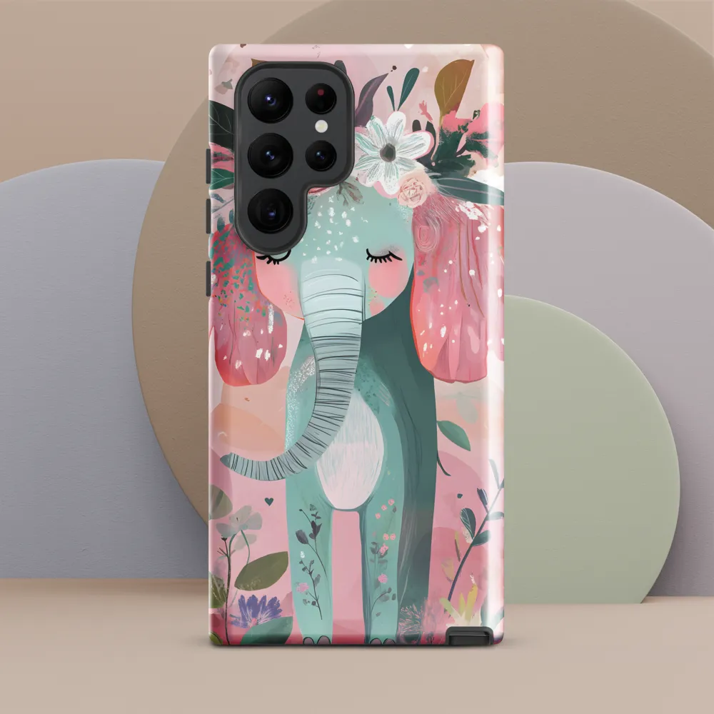 Whimsical Elephant in Bloom