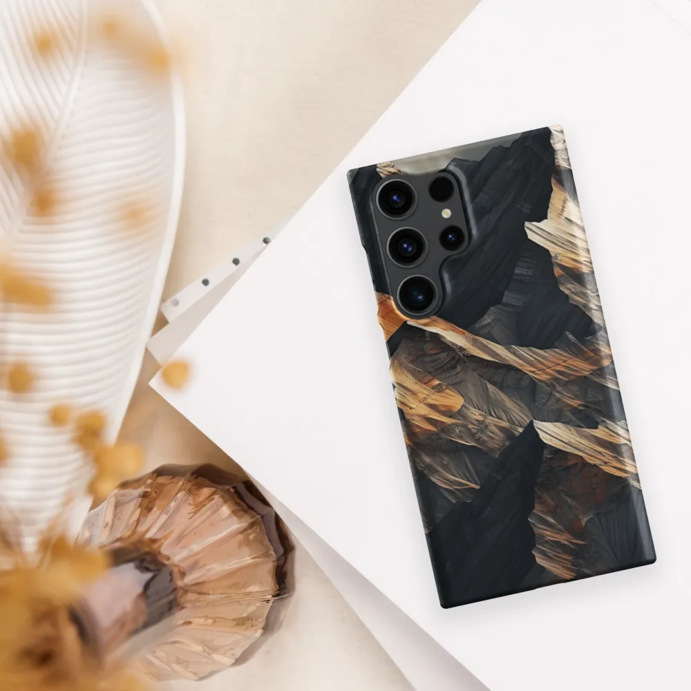 Ethereal Peaks: A Dance of Light and Shadow | Phone Case |  S23 Ultra | Snap Case | Matte
