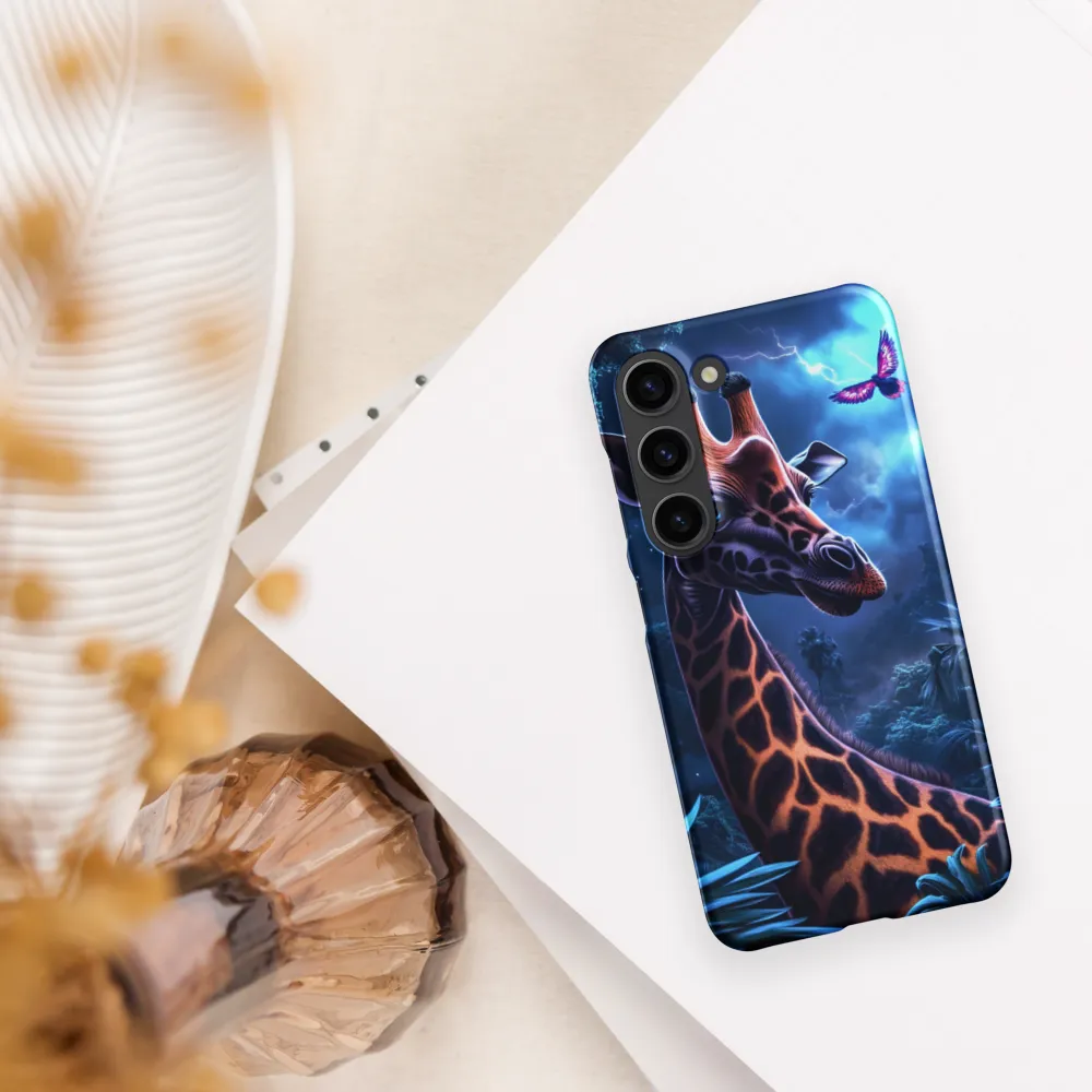 Mystical Giraffe in Twilight Jungle
