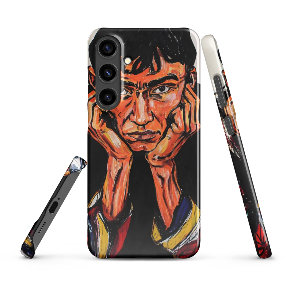 Contemplative Intensity: An Expressionist Portrait