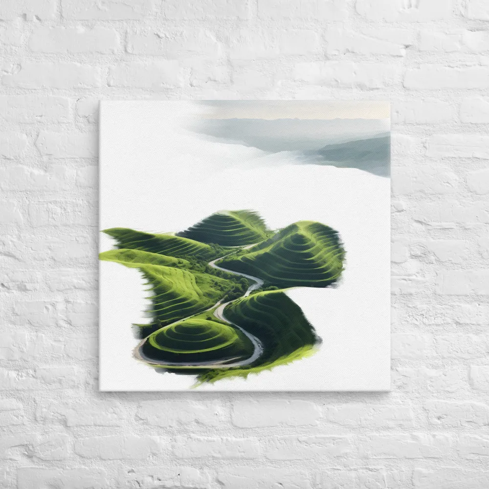 The Serene Undulations of Nature | Canvas | 28″×28″