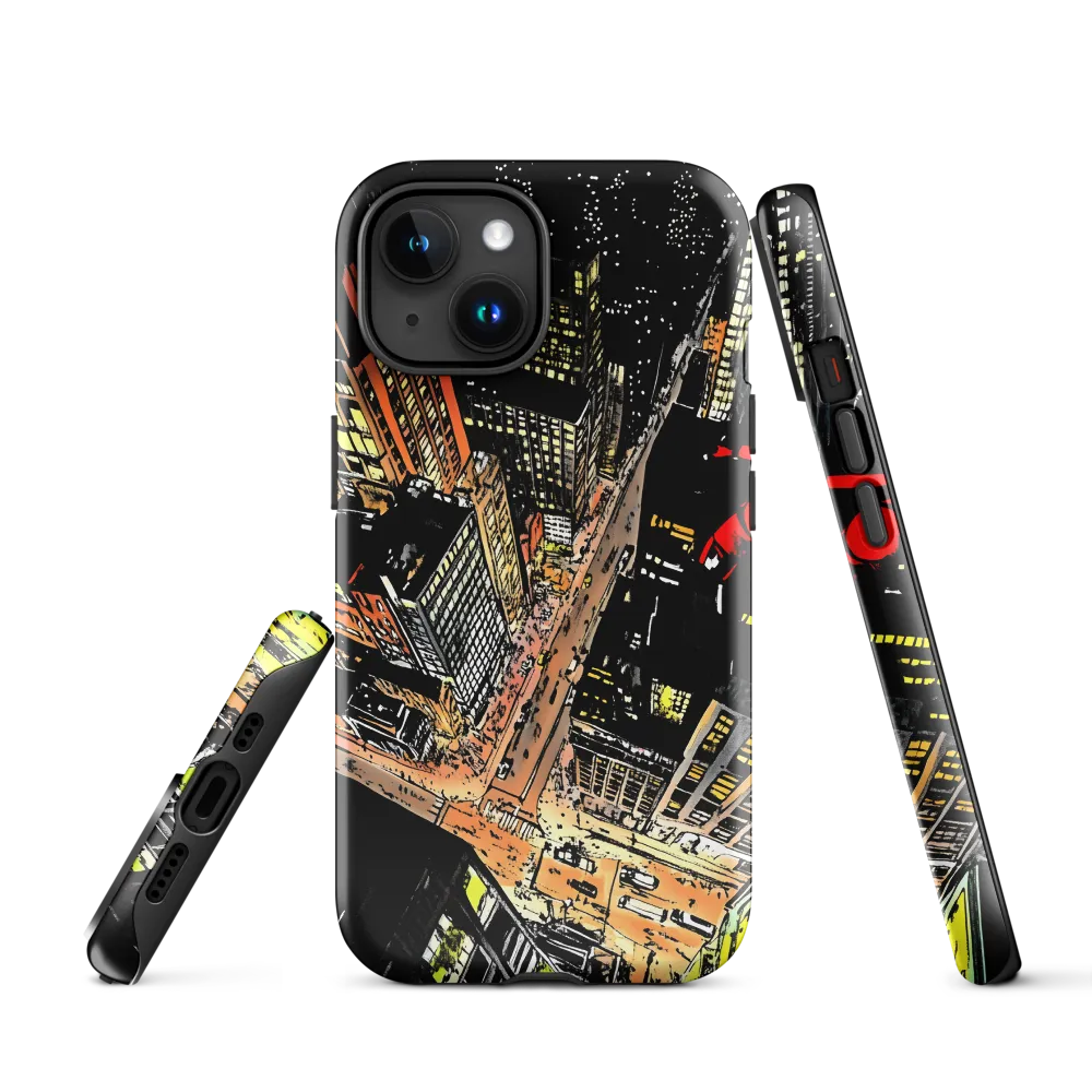 Urban Nightscape: A Bird's-eye View