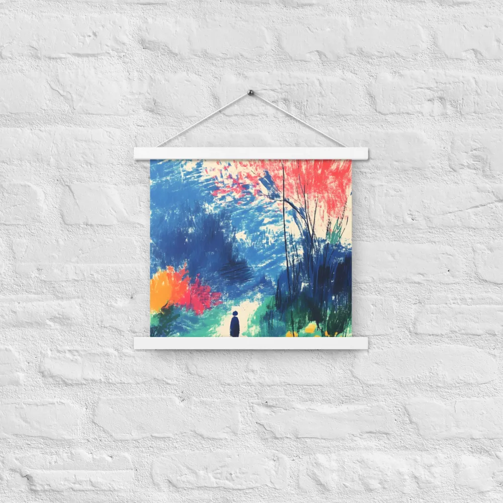Whispers of Tranquility | Poster With White Wood Hanger | 14″×14″