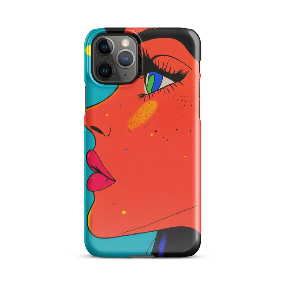 Vibrant Feminine Profile in Pop Art
