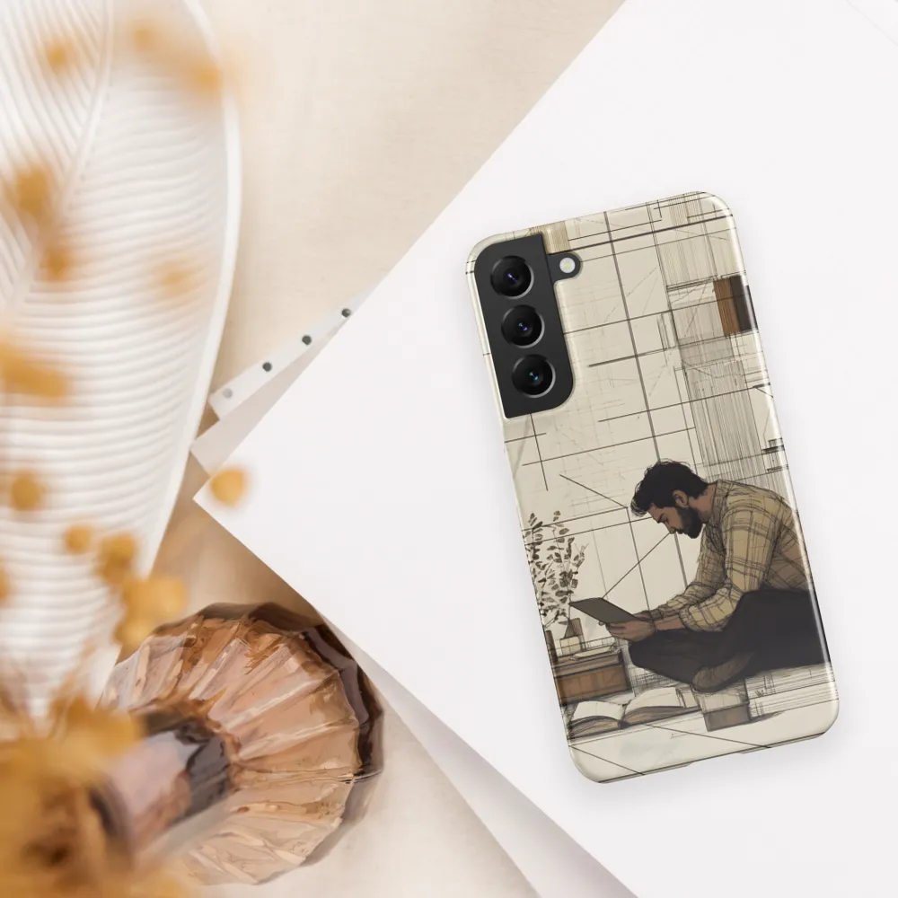 Quiet Reflections in Line | Phone Case |  S22 Plus | Snap Case | Glossy
