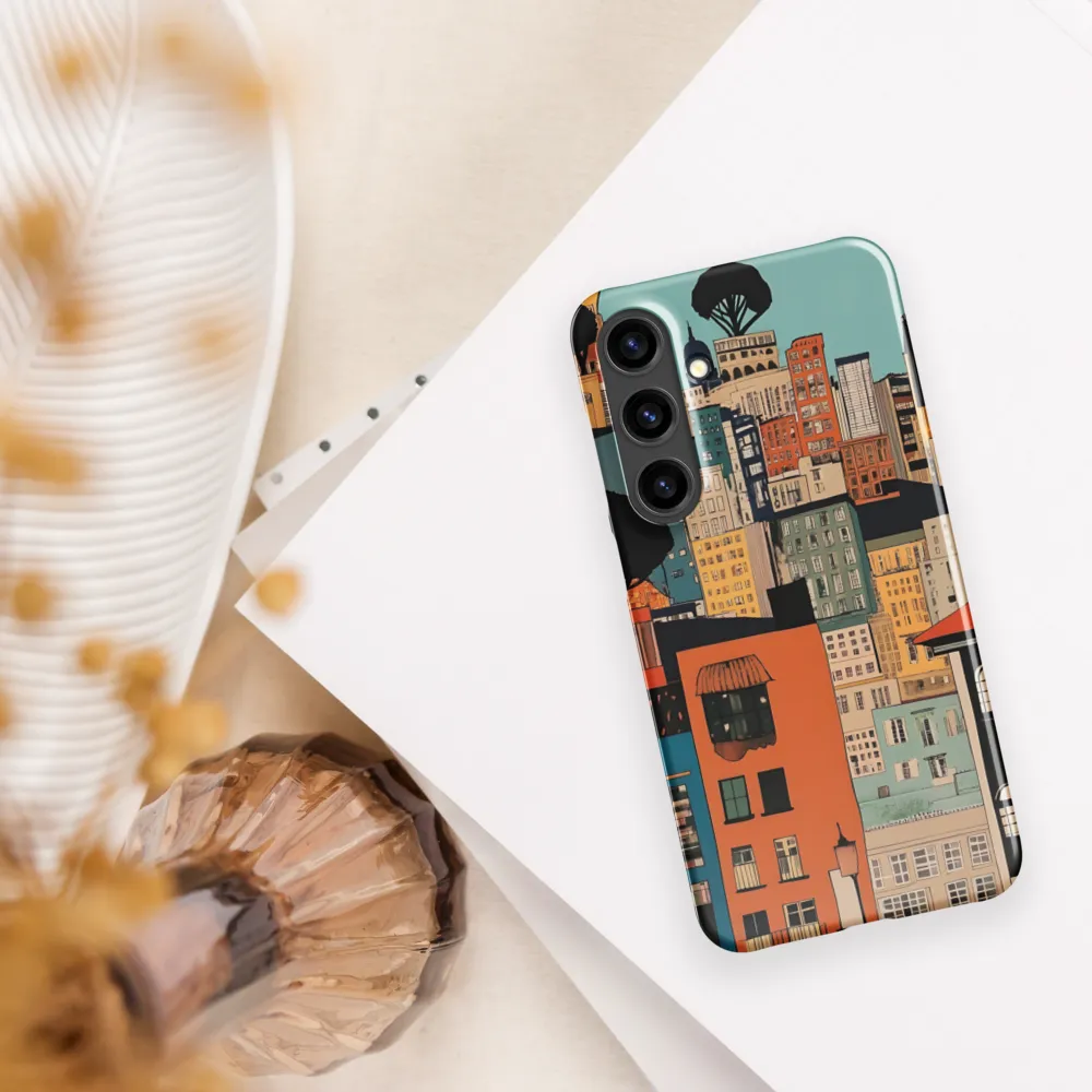 Urban Fusion: A Colorful Cityscape