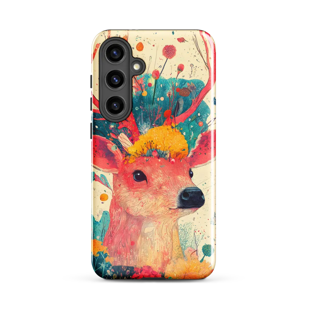 Whimsical Harmony: A Deer in Bloom