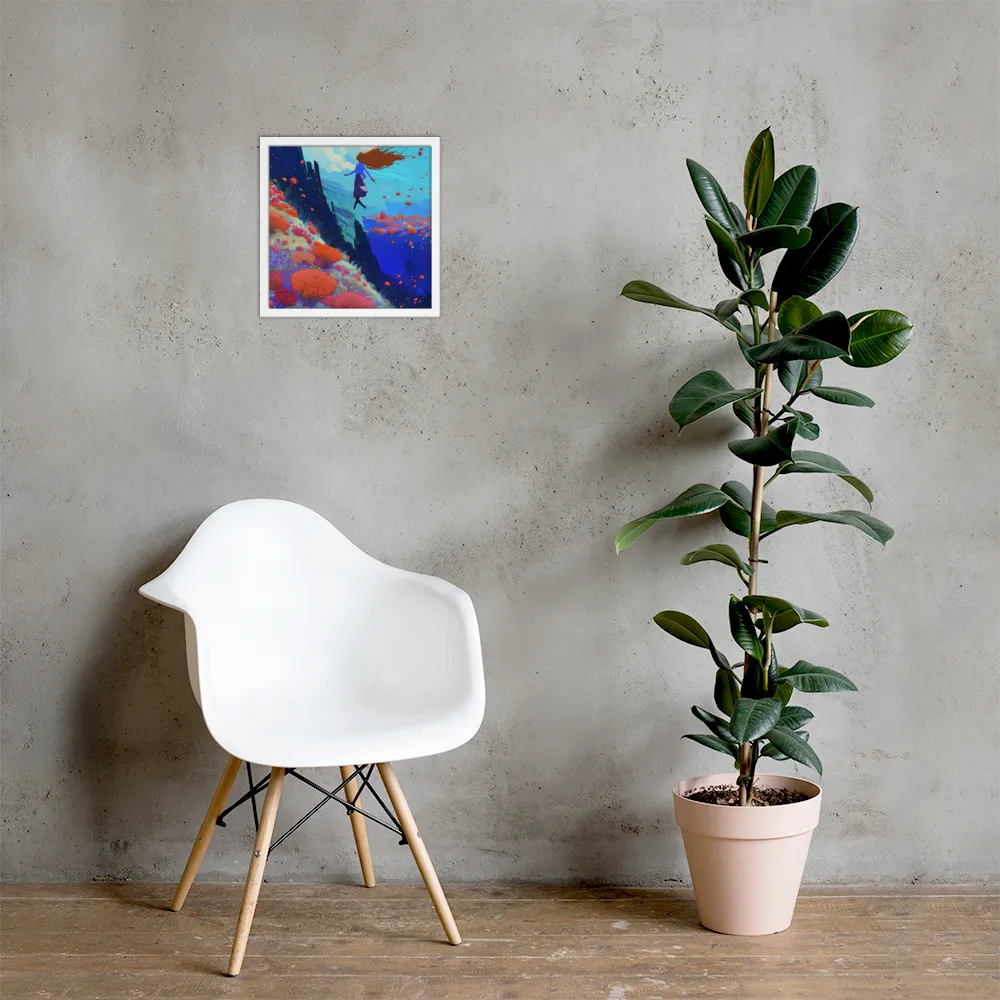 Whispers of Freedom | Poster with White Frame | 14″×14″