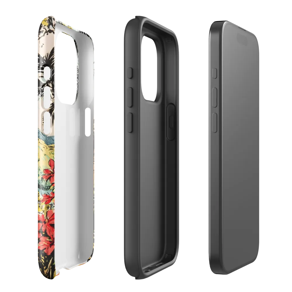 Tropical Serenity | Phone Case |  15 Pro | Tough Case | Glossy