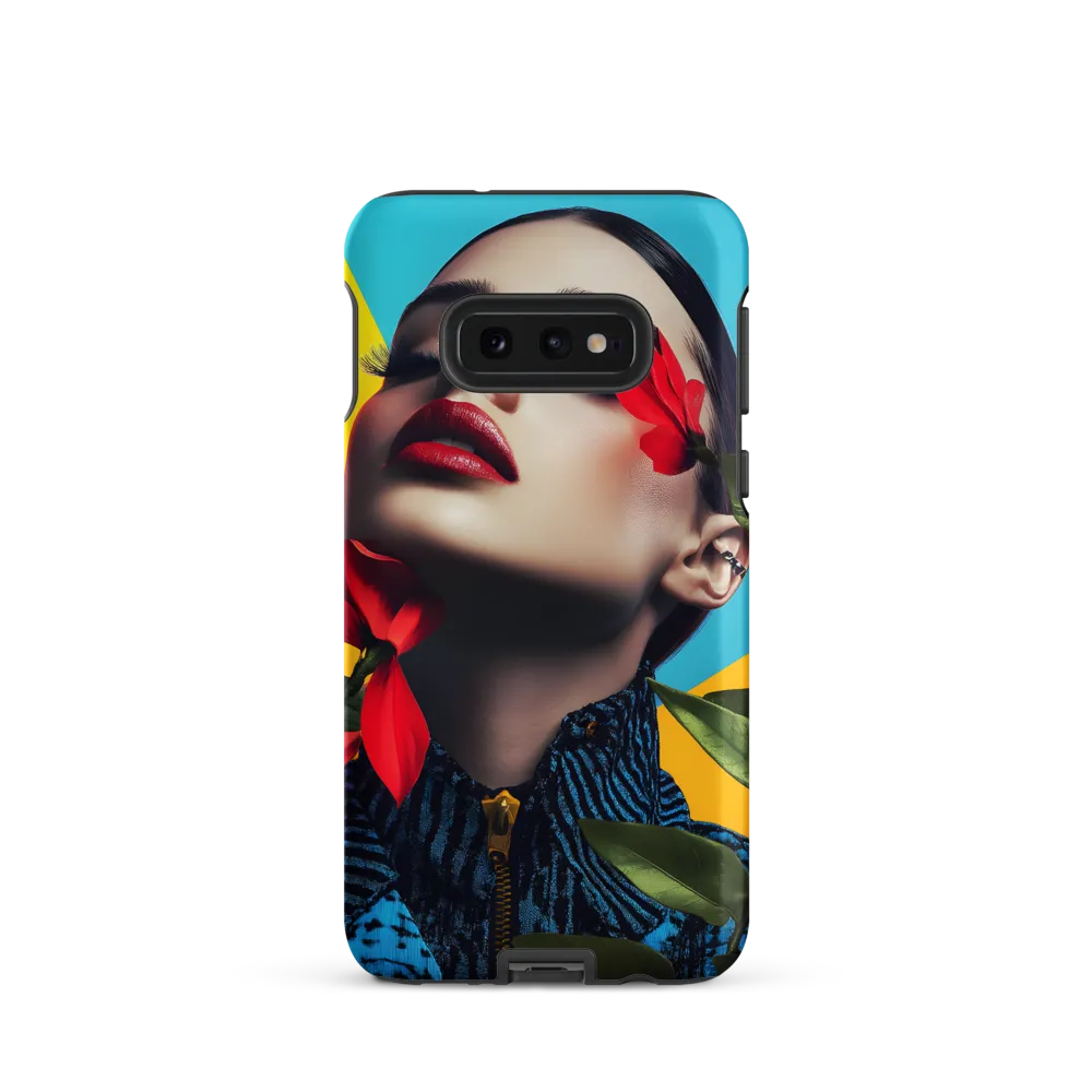 Floral Serenity: A Contemporary Portrait