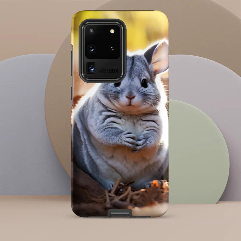 Gentle Whispers of Nature: The Chinchilla | Phone Case |  S20 Ultra | Tough Case | Matte