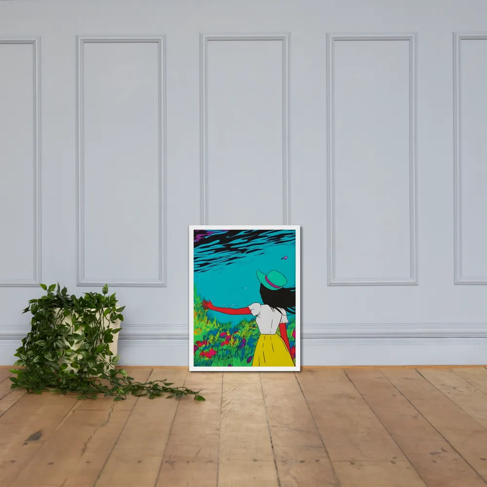 Whimsical Encounter | Poster with White Frame | 18″×24″