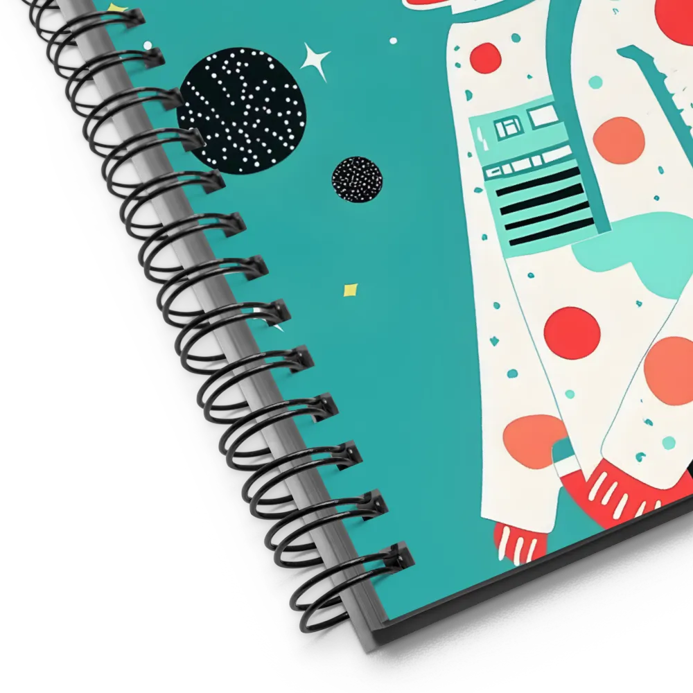 Cosmic Explorer: A Playful Journey Through Space | Spiral Notebook