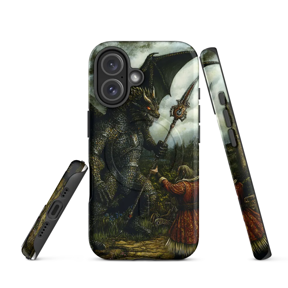 The Confrontation: Dragon vs. Wizard | Phone Case |  16 | MagSafe® Tough Case | Matte