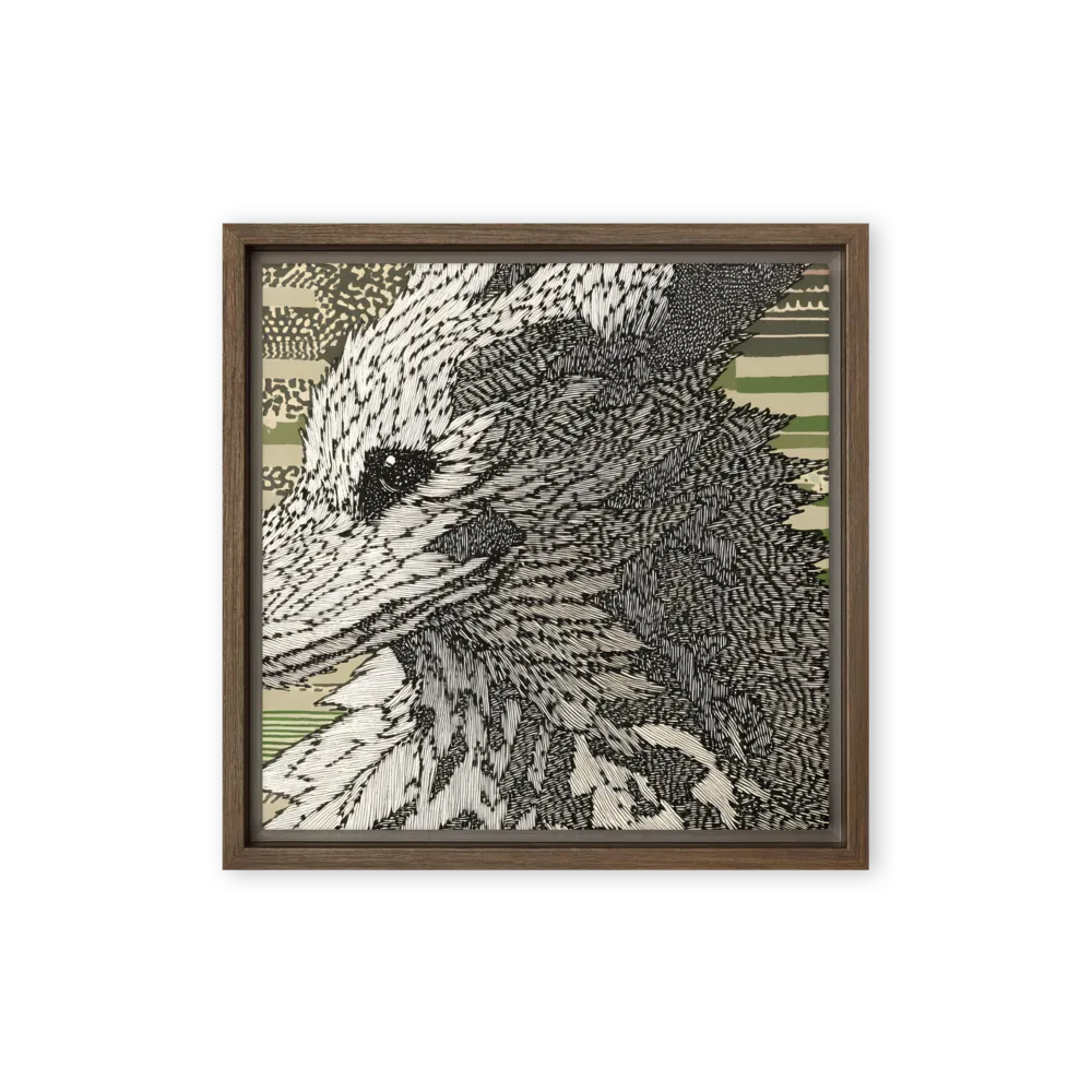 Reflections of the Forest | Canvas with Brown Frame | 12″×12″