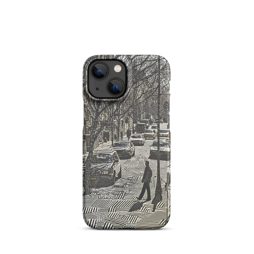 Urban Solitude: A Geometric Journey | Phone Case |  13 Mini | Snap Case | Matte