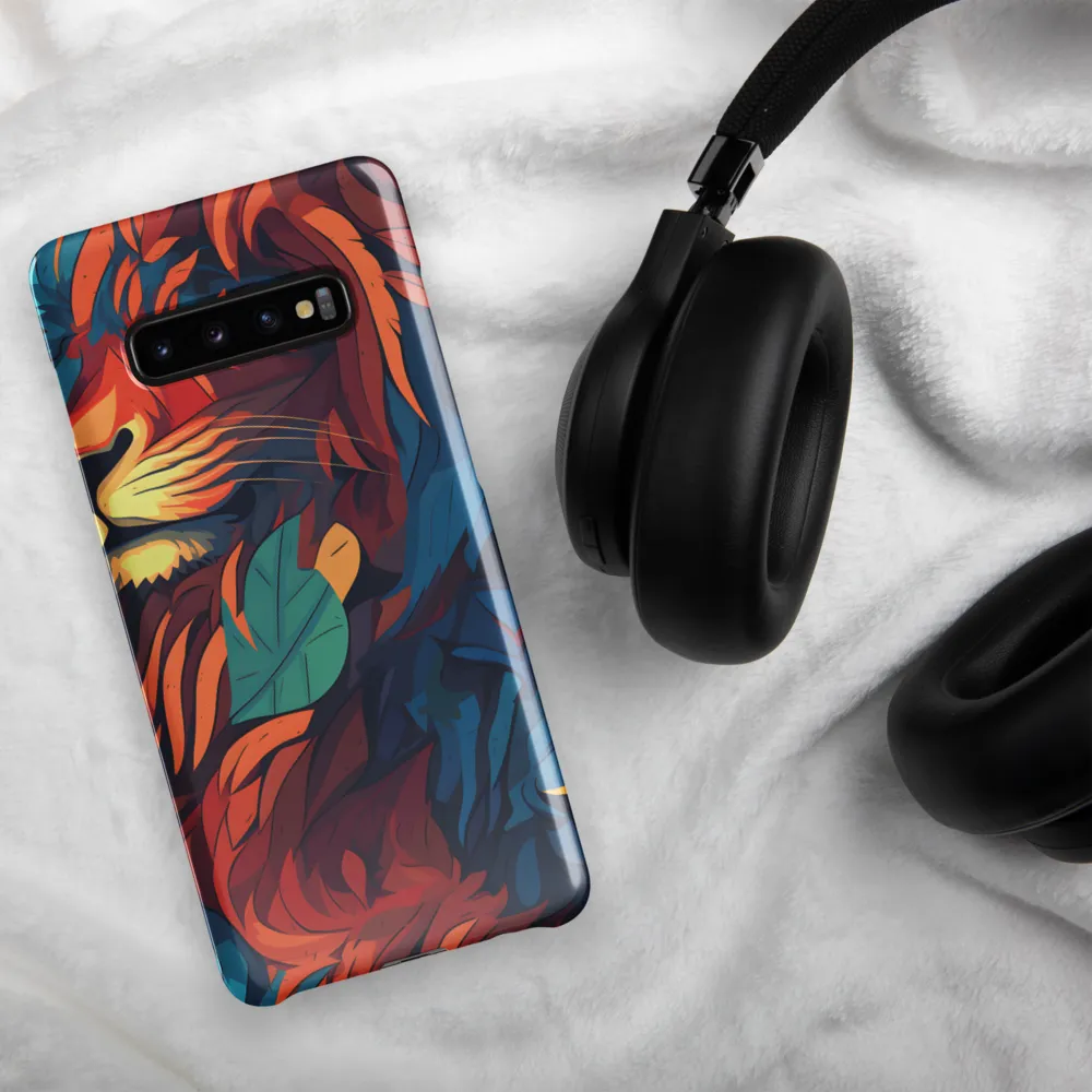 Harmony of Strength: The Lion and Nature | Phone Case |  S10 Plus | Snap Case | Glossy